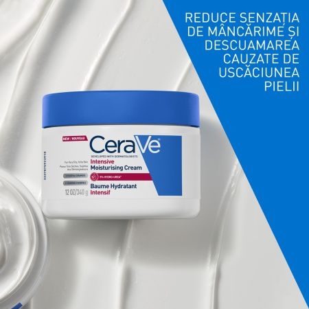 Crema intens hidratanta pentru pielea foarte uscata, 340 g, Cerave Crema intens hidratanta pentru pielea foarte uscata, 340 g, Cerave