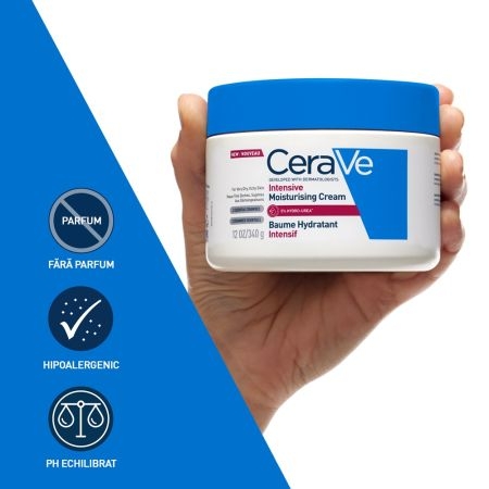 Crema intens hidratanta pentru pielea foarte uscata, 340 g, Cerave Crema intens hidratanta pentru pielea foarte uscata, 340 g, Cerave