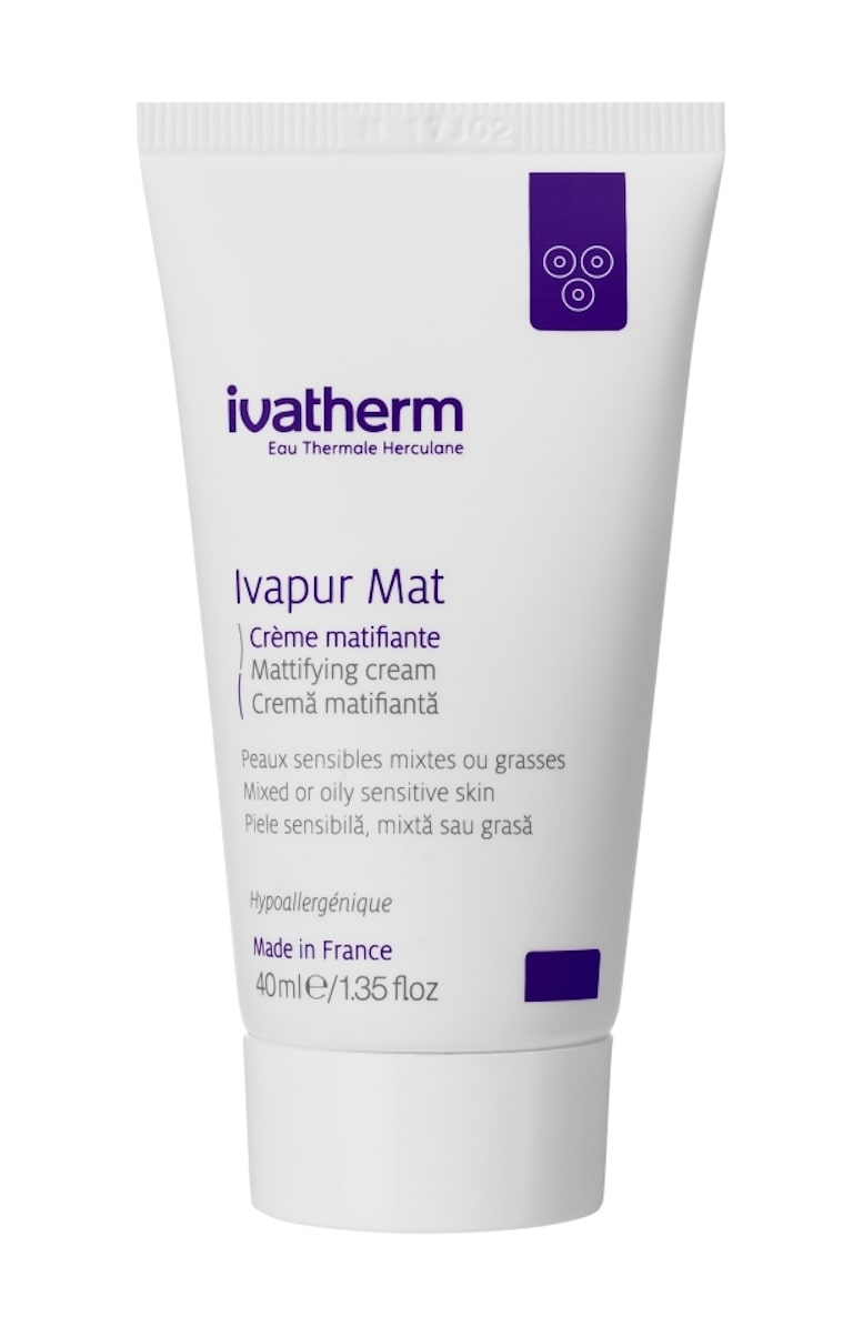 Crema matifianta pentru piele mixta sau grasa Ivapur Mat, 40 ml, Ivatherm Crema matifianta pentru piele mixta sau grasa Ivapur Mat, 40 ml, Ivatherm