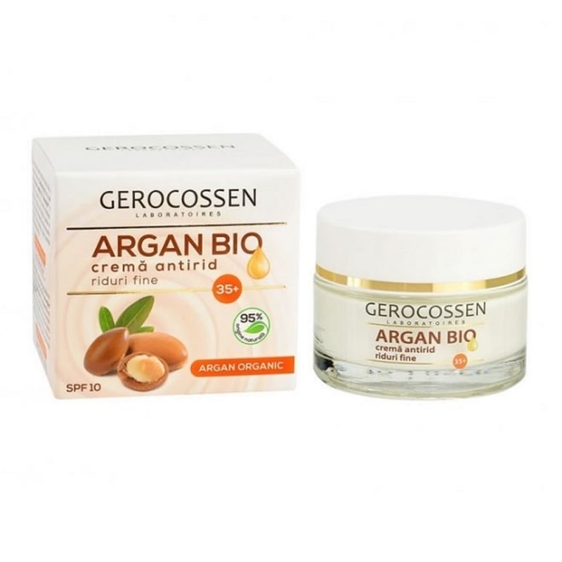 Crema pentru combaterea ridurilor fine cu SPF 10 35+ Argan Bio, 50 ml, Gerocossen Crema pentru combaterea ridurilor fine cu SPF 10 35+ Argan Bio, 50 ml, Gerocossen
