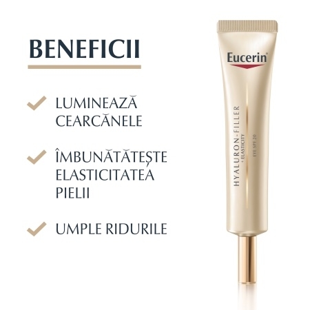 Crema de ochi SPF 20 Hyaluron Filler + Elasticity, 15 ml, Eucerin Crema de ochi SPF 20 Hyaluron Filler + Elasticity, 15 ml, Eucerin