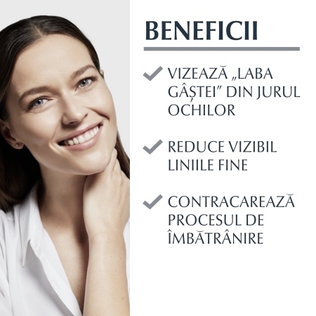 Crema de ochi SPF 15 Hyaluron Filler, 15 ml, Eucerin