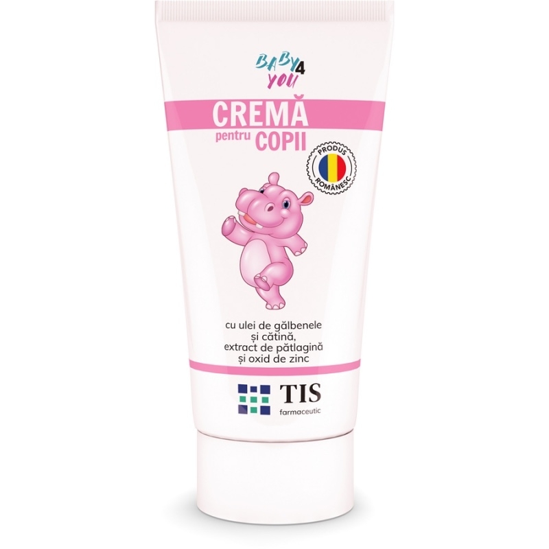 Crema pentru copii cu ulei de catina Baby 4 You, 50 ml, Tis Farmaceutic