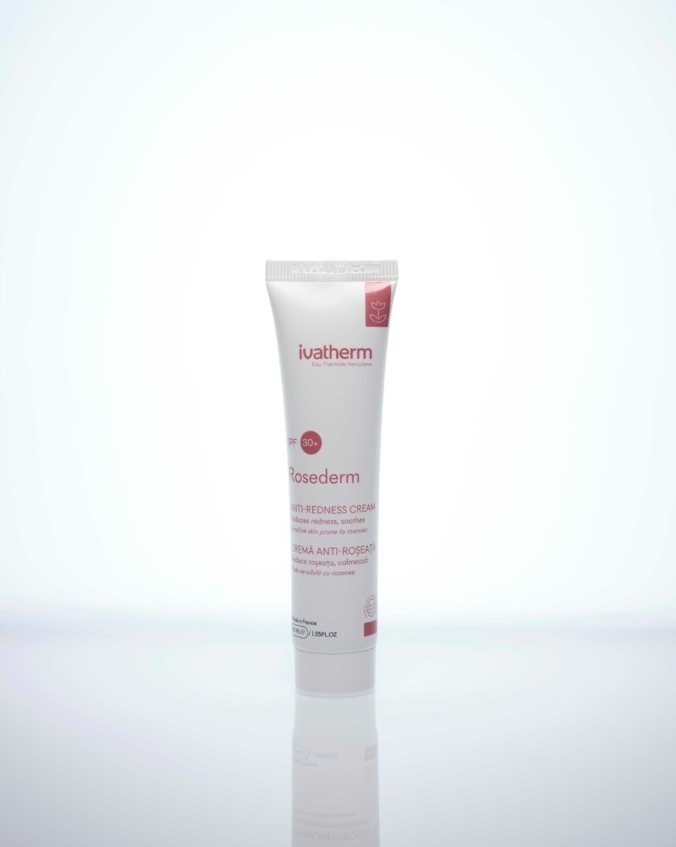 Crema pentru piele sensibila cuperozica Rosederm, SPF 30, 40 ml, Ivatherm Crema pentru piele sensibila cuperozica Rosederm, SPF 30, 40 ml, Ivatherm