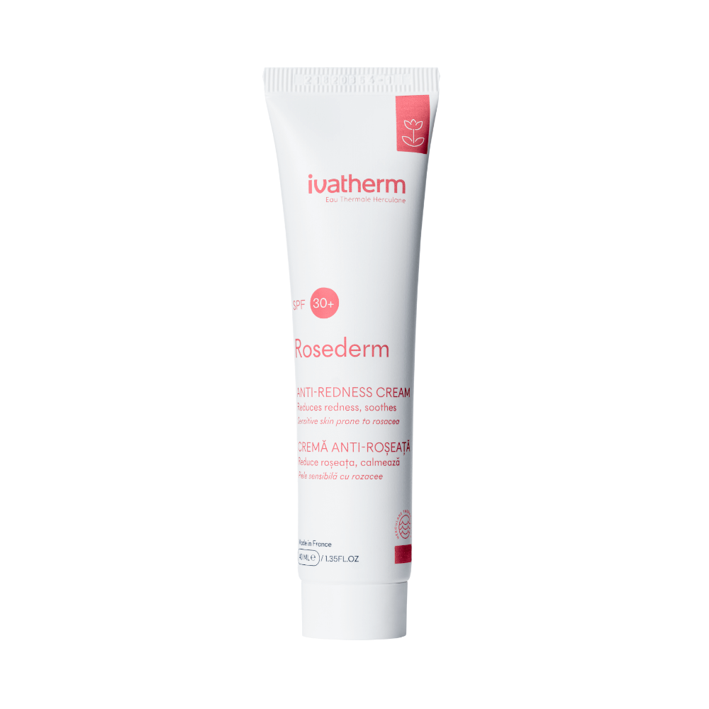 Crema pentru piele sensibila cuperozica Rosederm, SPF 30, 40 ml, Ivatherm Crema pentru piele sensibila cuperozica Rosederm, SPF 30, 40 ml, Ivatherm