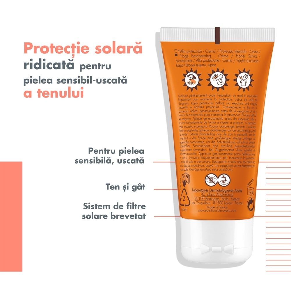 Crema pentru protectie solara SPF 30, 50 ml, Avene Crema pentru protectie solara SPF 30, 50 ml, Avene