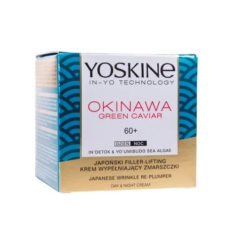 Crema cu efect de lifting pentru ten 60+ Okinawa Green Caviar, 50 ml, Yoskine Crema cu efect de lifting pentru ten 60+ Okinawa Green Caviar, 50 ml, Yoskine