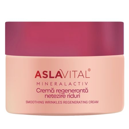 Crema regeneranta pentru netezirea ridurilor Mineralactiv, 50 ml, Aslavital