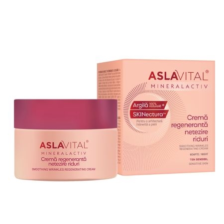 Crema regeneranta pentru netezirea ridurilor Mineralactiv, 50 ml, Aslavital