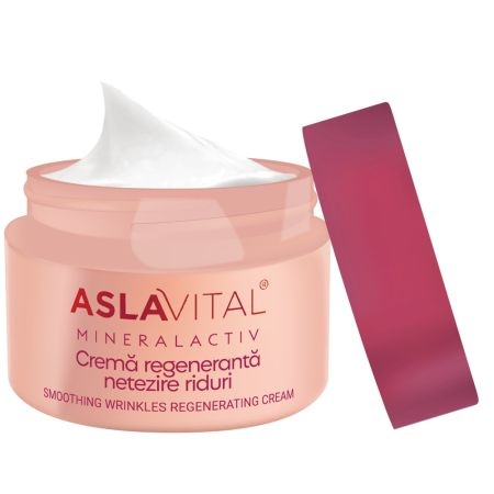 Crema regeneranta pentru netezirea ridurilor Mineralactiv, 50 ml, Aslavital