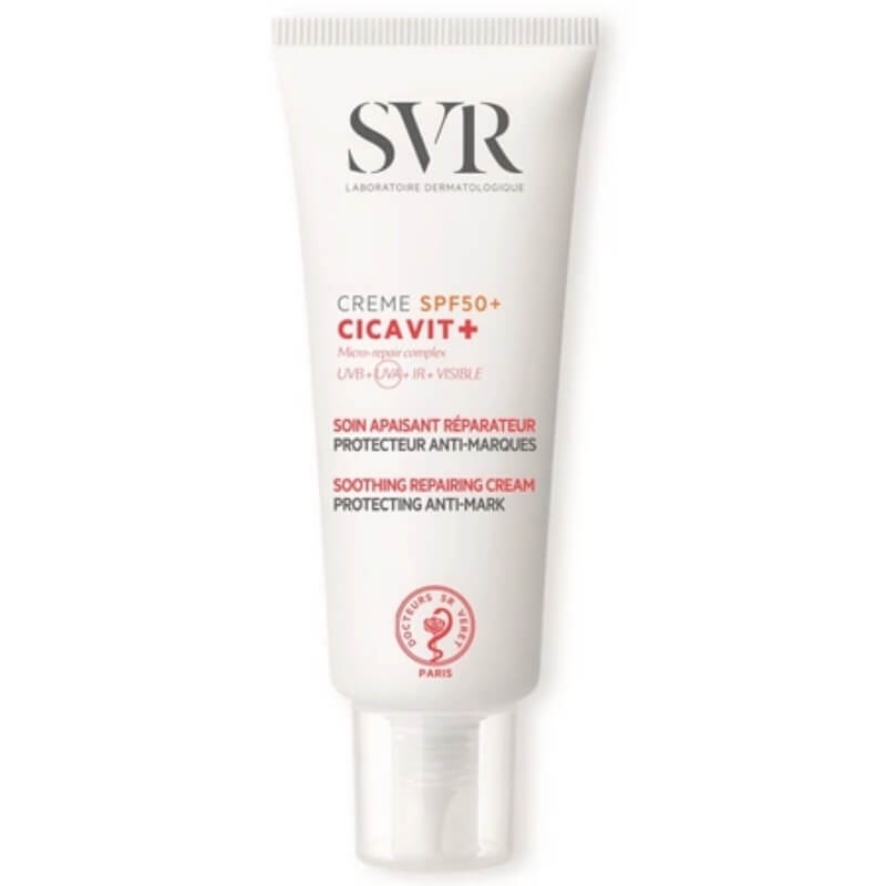Crema reparatoare calmanta cu SPF 50+ Cicavit+, 40 ml, SVR Crema reparatoare calmanta cu SPF 50+ Cicavit+, 40 ml, SVR