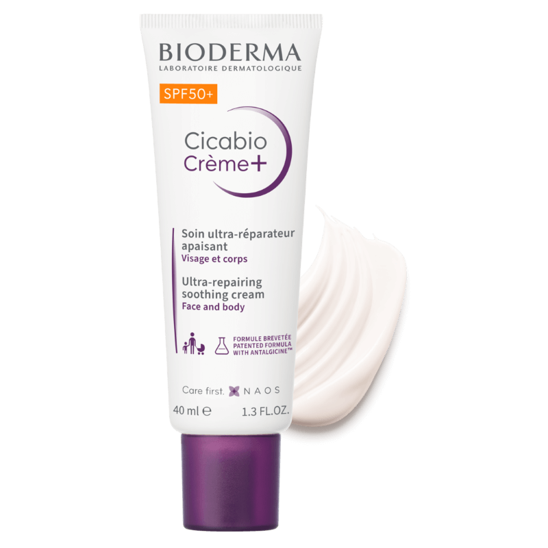Crema reparatoare Cicabio Creme+ SPF 50+, 40 ml, Bioderma Crema reparatoare Cicabio Creme+ SPF 50+, 40 ml, Bioderma