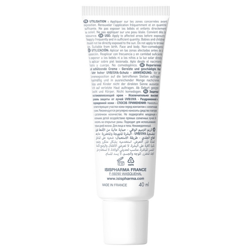 Crema reparatoare SPF 50+ Cicapro, 40 ml, Isispharma Crema reparatoare SPF 50+ Cicapro, 40 ml, Isispharma