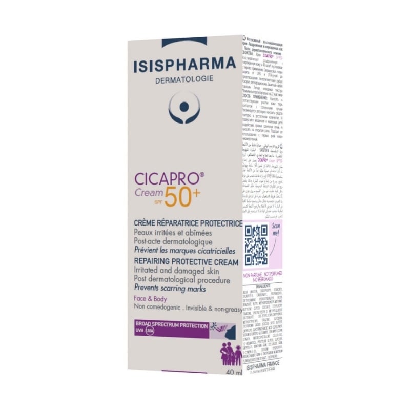 Crema reparatoare SPF 50+ Cicapro, 40 ml, Isispharma Crema reparatoare SPF 50+ Cicapro, 40 ml, Isispharma