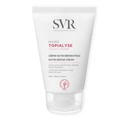 Crema reparatoare pentru maini Topialyse, 50 ml, SVR Crema reparatoare pentru maini Topialyse, 50 ml, SVR