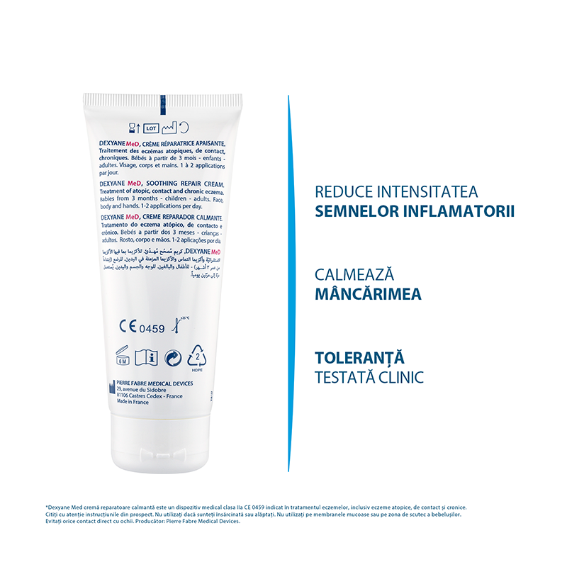 Dexyane Med crema reparatoare calmanta, 100ml, Ducray
