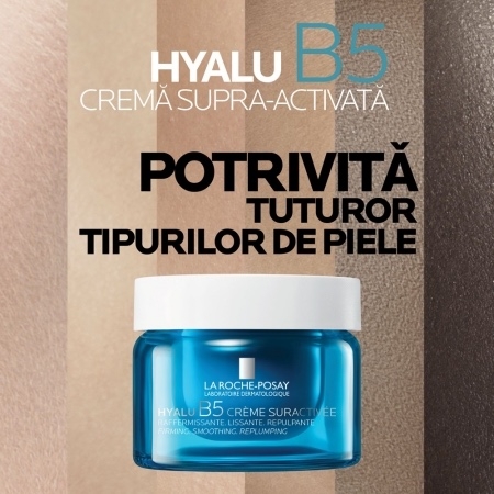 Crema Supra-Activata antirid Hyalu B5, 50 ml, La Roche-Posay Crema Supra-Activata antirid Hyalu B5, 50 ml, La Roche-Posay