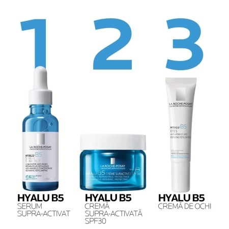 Crema Supra-Activata cu acid hialuronic SPF 30 Hyalu B5, 50 ml, La Roche-Posay Crema Supra-Activata cu acid hialuronic SPF 30 Hyalu B5, 50 ml, La Roche-Posay