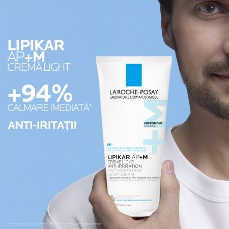 Crema triplu reparatoare cu textura lejera Lipikar Light AP+M, 200 ml, La Roche-Posay Crema triplu reparatoare cu textura lejera Lipikar Light AP+M, 200 ml, La Roche-Posay