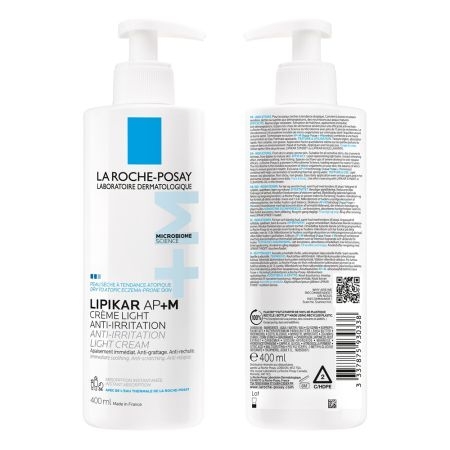 Crema triplu reparatoare cu textura lejera Lipikar Light AP+M, 400 ml, La Roche-Posay Crema triplu reparatoare cu textura lejera Lipikar Light AP+M, 400 ml, La Roche-Posay
