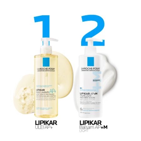 Crema triplu reparatoare cu textura lejera Lipikar Light AP+M, 400 ml, La Roche-Posay Crema triplu reparatoare cu textura lejera Lipikar Light AP+M, 400 ml, La Roche-Posay