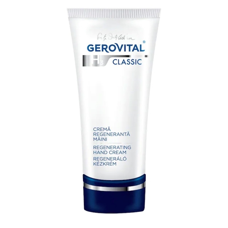 Crema regeneranta pentru maini H3 Classic, 100 ml, Gerovital Crema regeneranta pentru maini H3 Classic, 100 ml, Gerovital