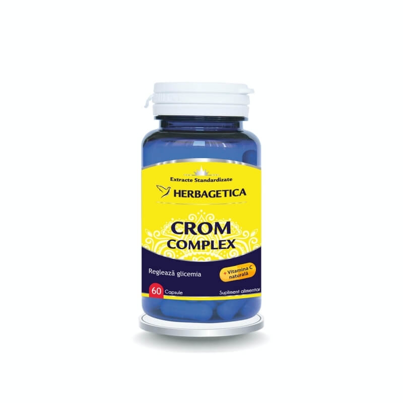 Crom Complex, 60 capsule, Herbagetica Crom Complex, 60 capsule, Herbagetica