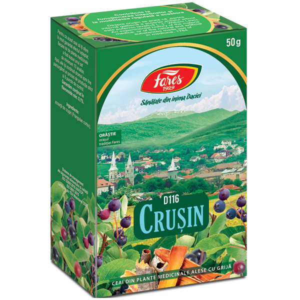 Ceai scoarta de crusin 50g, Fares Ceai scoarta de crusin 50g, Fares