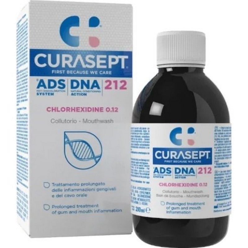 Apa de gura cu 0.12% clorhexidina ADS DNA 212, 200 ml, Curasept Apa de gura cu 0.12% clorhexidina ADS DNA 212, 200 ml, Curasept