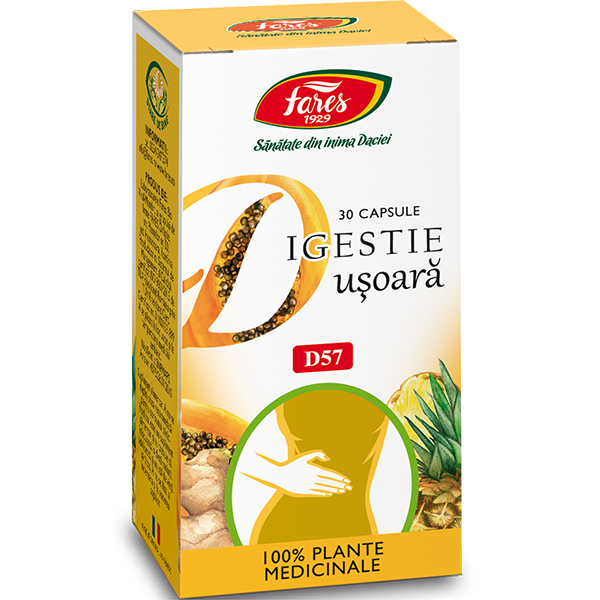 Digestie usoara (D57) 30caps., Fares Digestie usoara (D57) 30caps., Fares