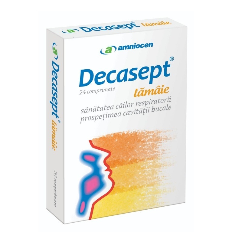 Decasept lamaie, 24 comprimate, Amniocen Decasept lamaie, 24 comprimate, Amniocen