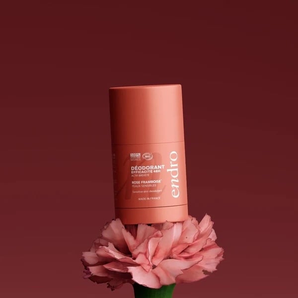 Deodorant stick reincarcabil cu trandafir si zmeura, 50g, Endro Deodorant stick reincarcabil cu trandafir si zmeura, 50g, Endro