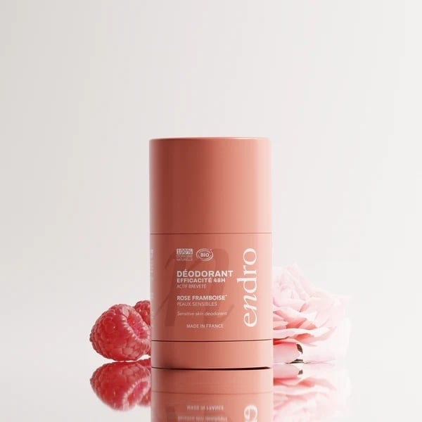 Deodorant stick reincarcabil cu trandafir si zmeura, 50g, Endro Deodorant stick reincarcabil cu trandafir si zmeura, 50g, Endro