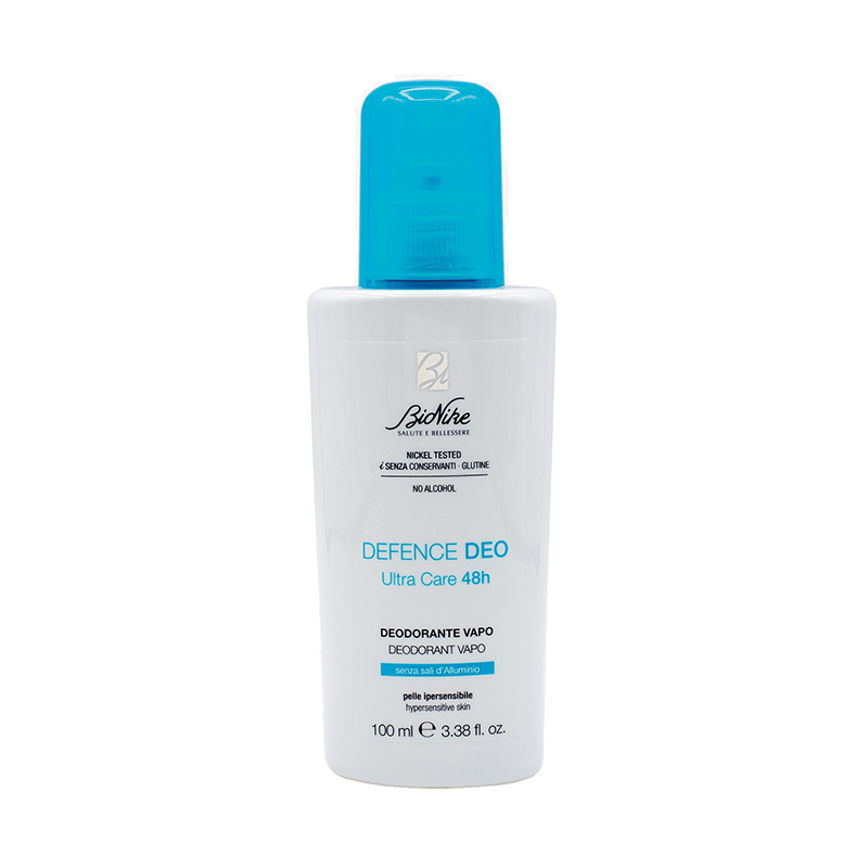 Deodorant spray fara sare de aluminiu Defence Deo Ultra Care 48h, 100 ml, BioNike Deodorant spray fara sare de aluminiu Defence Deo Ultra Care 48h, 100 ml, BioNike