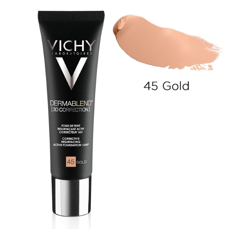 Dermablend 3D Fond de ten corector 45, 30ml, Vichy Dermablend 3D Fond de ten corector 45, 30ml, Vichy