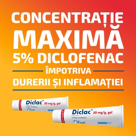 Diclac gel, 50 mg/g, 100 g, Sandoz Diclac gel, 50 mg/g, 100 g, Sandoz