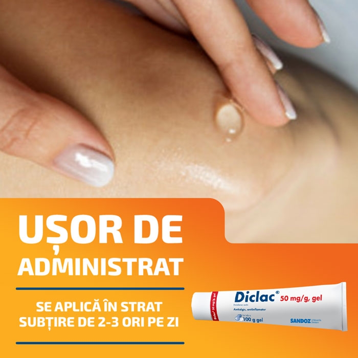 Diclac gel, 50 mg/g, 100 g, Sandoz Diclac gel, 50 mg/g, 100 g, Sandoz