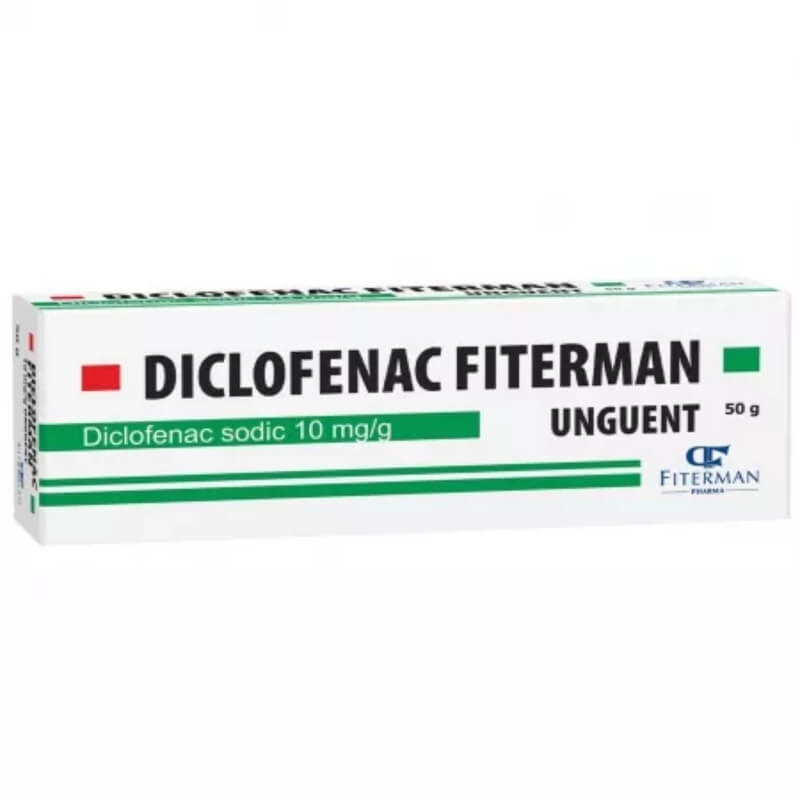 Diclofenac unguent, 10 mg/g, 50 g, Fiterman Diclofenac unguent, 10 mg/g, 50 g, Fiterman