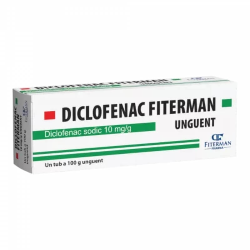 Diclofenac unguent 10 mg/g, 100 g, Fiterman Pharma Diclofenac unguent 10 mg/g, 100 g, Fiterman Pharma