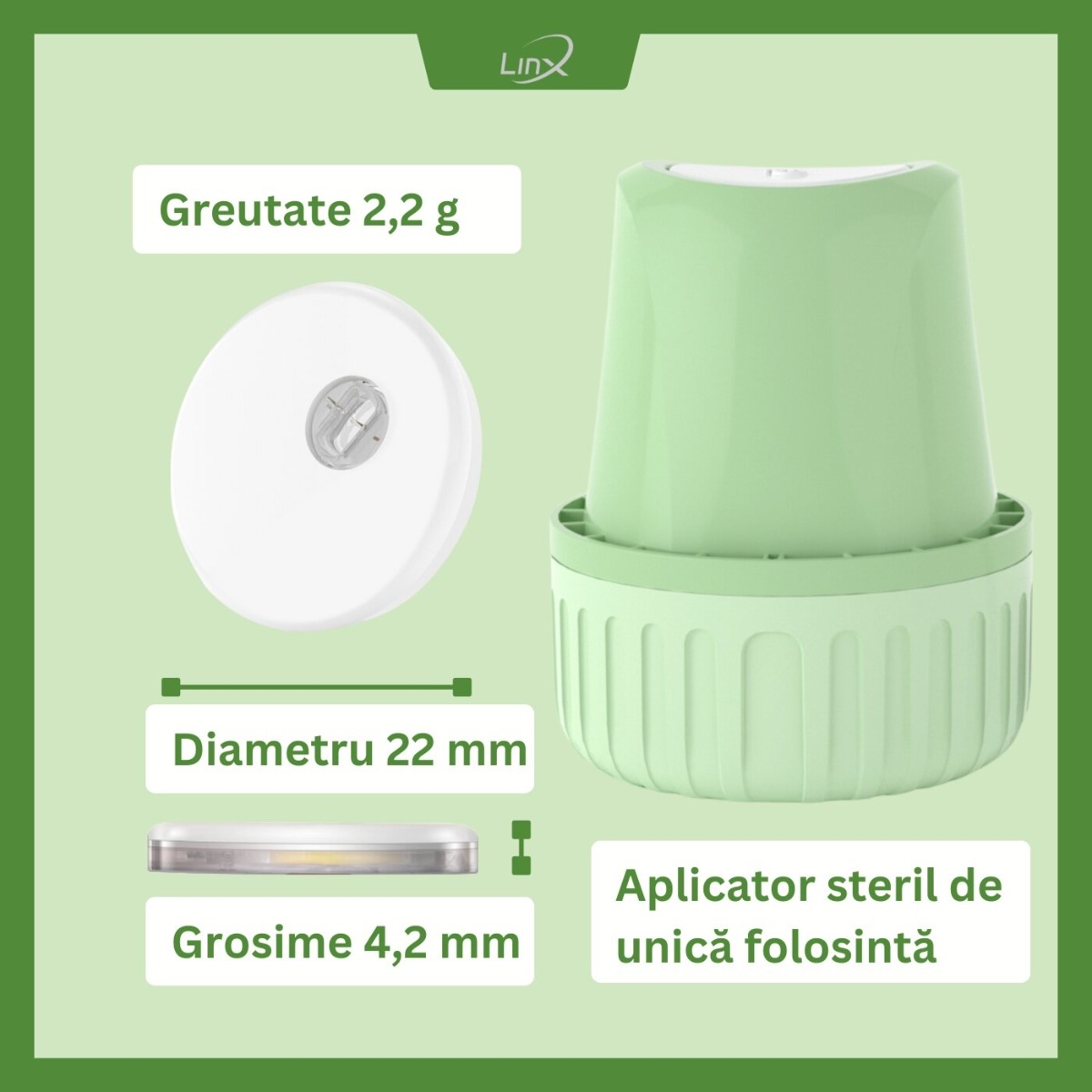 Senzor monitorizare glicemie 1 bucata + 1 plasture cadou, Linx Senzor monitorizare glicemie 1 bucata + 1 plasture cadou, Linx