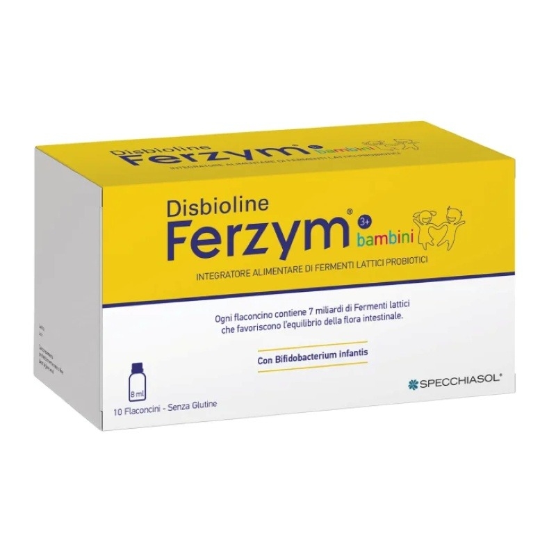 Disbioline Ferzym bambini 8 ml, 10 flacoane, Specchiasol Disbioline Ferzym bambini 8 ml, 10 flacoane, Specchiasol