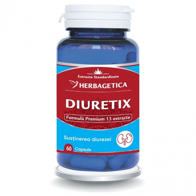 Diuretix, 60 capsule, Herbagetica Diuretix, 60 capsule, Herbagetica