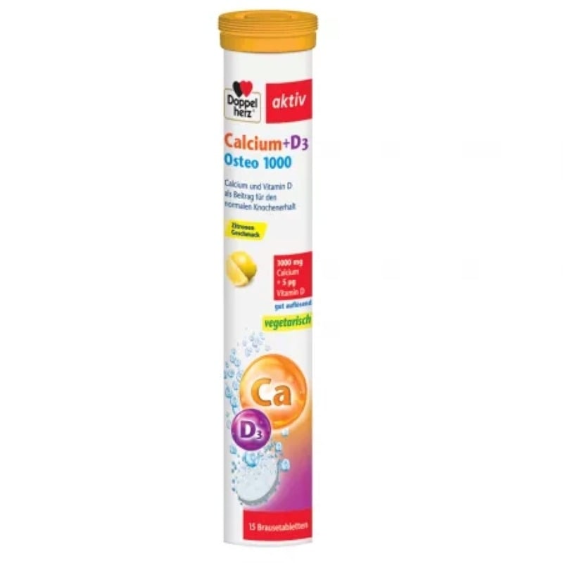 Aktiv Calciu + D3 Osteo, 1000mg 15compr.eff, Doppelherz Aktiv Calciu + D3 Osteo, 1000mg 15compr.eff, Doppelherz