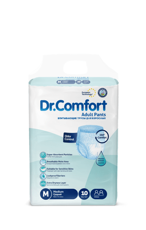 Chiloti incontinenta adulti Medium, 10 bucati, Dr Comfort