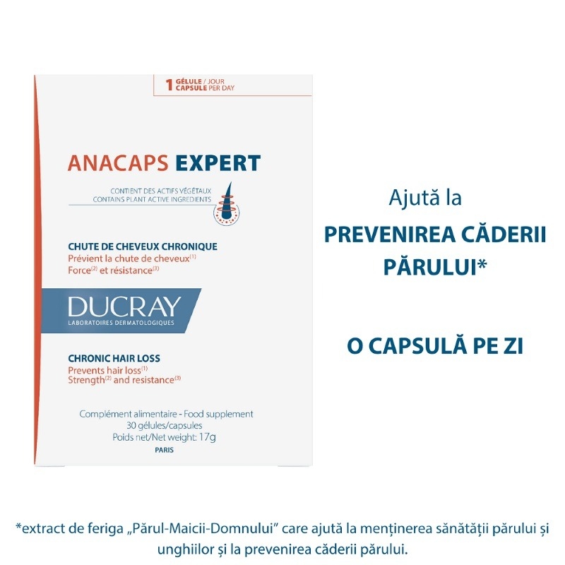 Anacaps Expert, 30 capsule, Ducray Anacaps Expert, 30 capsule, Ducray