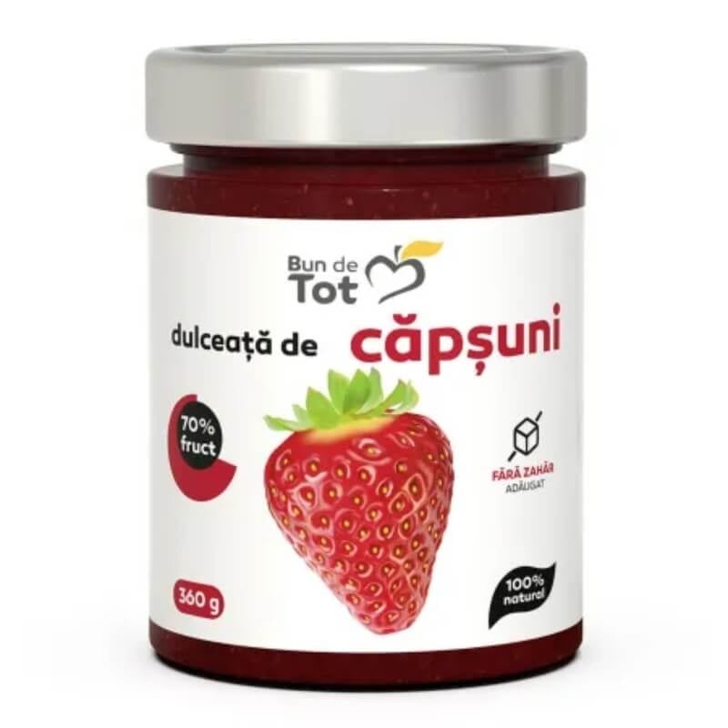 Dulceata de capsuni fara zahar, 360 g, Dacia Plant Dulceata de capsuni fara zahar, 360 g, Dacia Plant