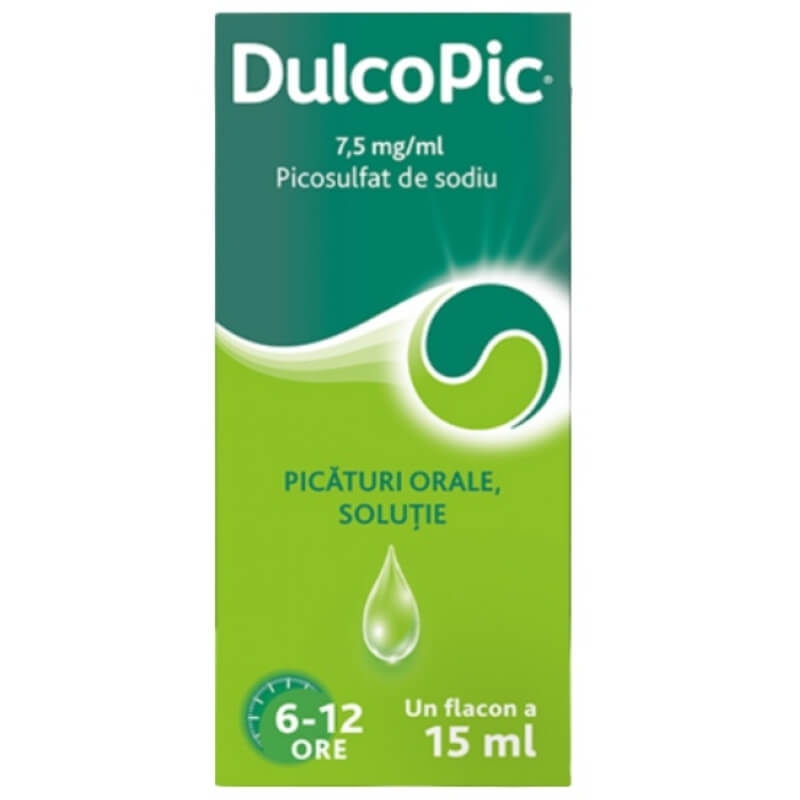 Dulcopic, 7,5 mg/ml picaturi orale solutie, 15 ml, Sanofi Dulcopic, 7,5 mg/ml picaturi orale solutie, 15 ml, Sanofi