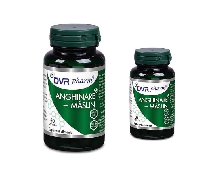 Anghinare + Maslin, pachet 60 + 30 capsule, DVR Pharm Anghinare + Maslin, pachet 60 + 30 capsule, DVR Pharm