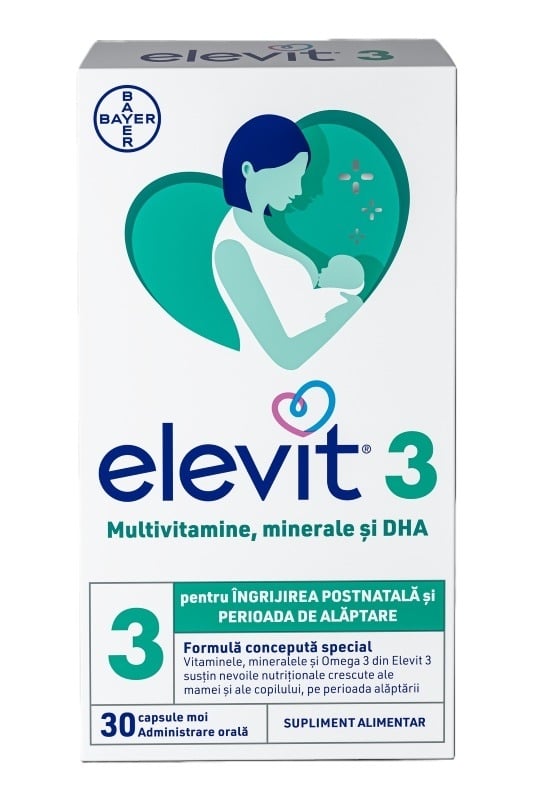 Elevit 3, 30 capsule, Bayer Elevit 3, 30 capsule, Bayer