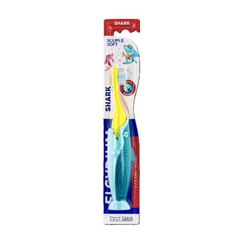 Periuta de dinti soft pentru copii 2-6 ani Shark, Elgydium Kids Periuta de dinti soft pentru copii 2-6 ani Shark, Elgydium Kids